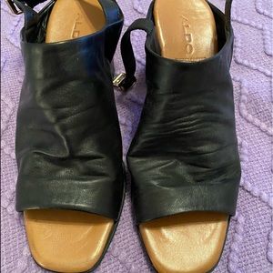 Aldo Black Heeled Sandals
